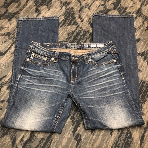 ‼️SOLD‼️ Womens Miss Me Boot Jeans Size 34 👖 - Picture 2 of 12